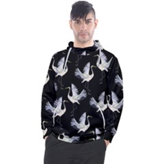 Crane Pattern Men s Pullover Hoodie