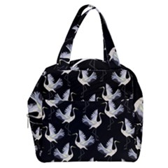 Crane Pattern Boxy Hand Bag