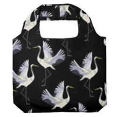 Crane Pattern Premium Foldable Grocery Recycle Bag