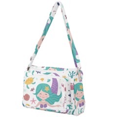 Set-cute-mermaid-seaweeds-marine-inhabitants Front Pocket Crossbody Bag by Salman4z