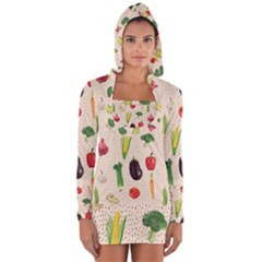 Vegetables Long Sleeve Hooded T-shirt by SychEva