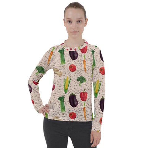 Vegetables Women s Pique Long Sleeve Tee by SychEva