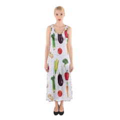 Vegetable Sleeveless Maxi Dress