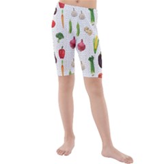 Vegetable Kids  Mid Length Swim Shorts