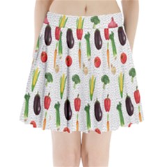 Vegetable Pleated Mini Skirt