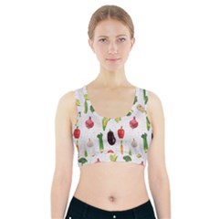 Vegetable Sports Bra With Pocket