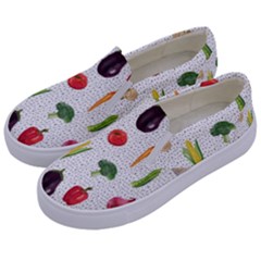 Vegetable Kids  Canvas Slip Ons