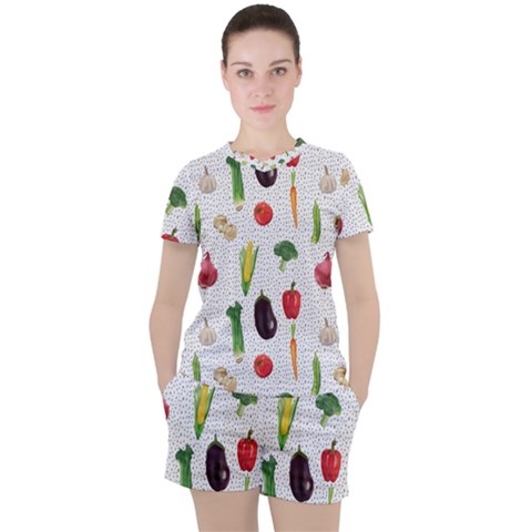 Vegetable Women s Tee And Shorts Set by SychEva