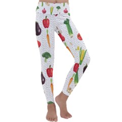 Vegetable Kids  Lightweight Velour Classic Yoga Leggings