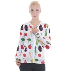 Vegetable Casual Zip Up Jacket