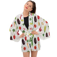 Vegetable Long Sleeve Kimono by SychEva