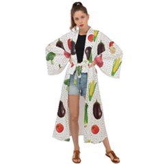 Vegetable Maxi Kimono