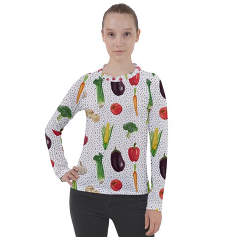 Vegetable Women s Pique Long Sleeve Tee by SychEva