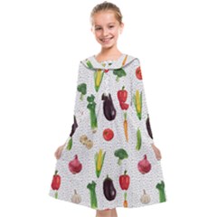 Vegetable Kids  Midi Sailor Dress by SychEva