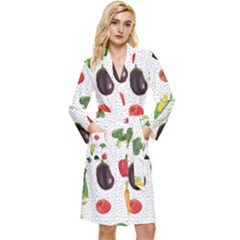 Vegetable Long Sleeve Velvet Robe