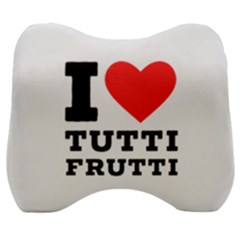 I Love Tutti Frutti Velour Head Support Cushion by ilovewhateva