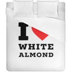 I Love White Almond Duvet Cover (california King Size) by ilovewhateva