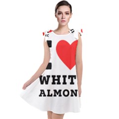 I Love White Almond Tie Up Tunic Dress by ilovewhateva