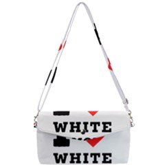 I Love White Almond Removable Strap Clutch Bag by ilovewhateva