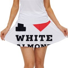 I Love White Almond Women s Skort by ilovewhateva