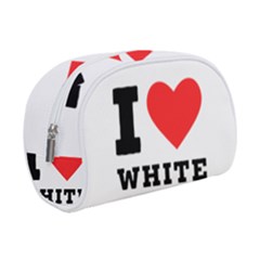 I Love White Raspberry Make Up Case (small) by ilovewhateva