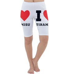 I Love Tiramisu Cropped Leggings  by ilovewhateva