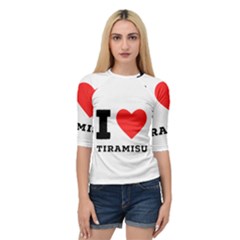 I Love Tiramisu Quarter Sleeve Raglan Tee