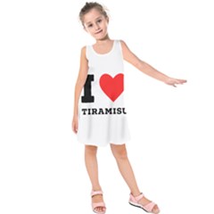 I Love Tiramisu Kids  Sleeveless Dress