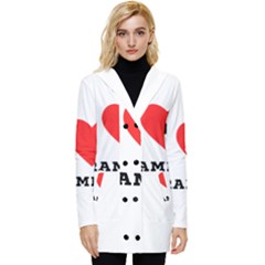 I Love Tiramisu Button Up Hooded Coat  by ilovewhateva