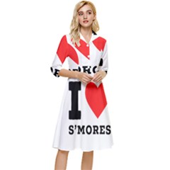 I Love S’mores  Classy Knee Length Dress by ilovewhateva