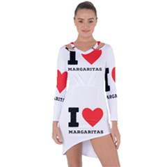 I Love Margaritas Asymmetric Cut-out Shift Dress by ilovewhateva