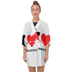 I Love Margaritas Half Sleeve Chiffon Kimono by ilovewhateva