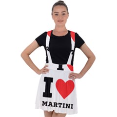 I Love Martini Velvet Suspender Skater Skirt by ilovewhateva