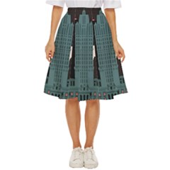 New York City Nyc Skyline Cityscape Classic Short Skirt by Ravend