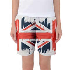 Union Jack England Uk United Kingdom London Women s Basketball Shorts by Ravend