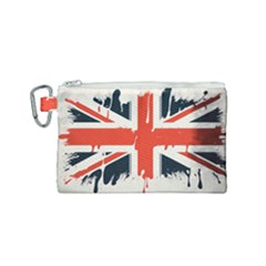 Union Jack England Uk United Kingdom London Canvas Cosmetic Bag (small) by Ravend