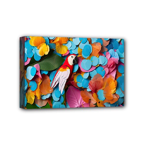 Confetti Tropical Ocean Themed Background Abstract Mini Canvas 6  X 4  (stretched)