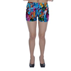 Confetti Tropical Ocean Themed Background Abstract Skinny Shorts