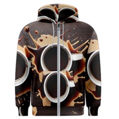 Coffee Cafe Espresso Drink Beverage Men s Zipper Hoodie by Ravend