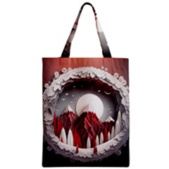 Christmas Wreath Winter Festive Season Nature Zipper Classic Tote Bag