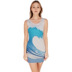 Wave Tsunami Tidal Wave Ocean Sea Water Bodycon Dress