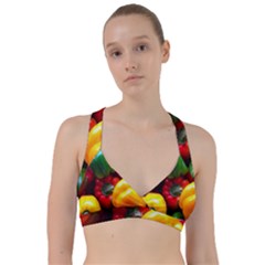 Colorful Capsicum Sweetheart Sports Bra by Sparkle