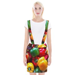 Colorful Capsicum Braces Suspender Skirt by Sparkle