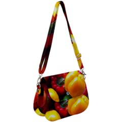 Colorful Capsicum Saddle Handbag