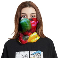 Colorful Capsicum Face Covering Bandana (two Sides) by Sparkle