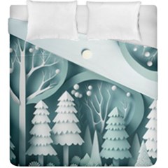 Background Christmas Winter Holiday Background Duvet Cover Double Side (king Size)