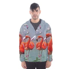 Birds Men s Hooded Windbreaker by Sparkle