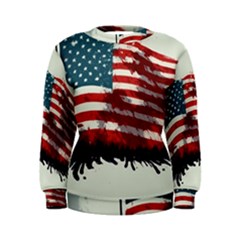 Patriotic Usa United States Flag Old Glory Women s Sweatshirt