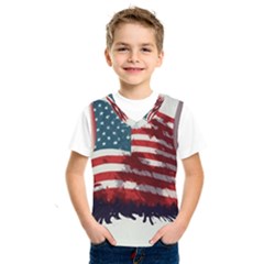 Patriotic Usa United States Flag Old Glory Kids  Basketball Tank Top by Ravend