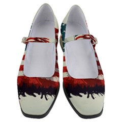 Patriotic Usa United States Flag Old Glory Women s Mary Jane Shoes by Ravend